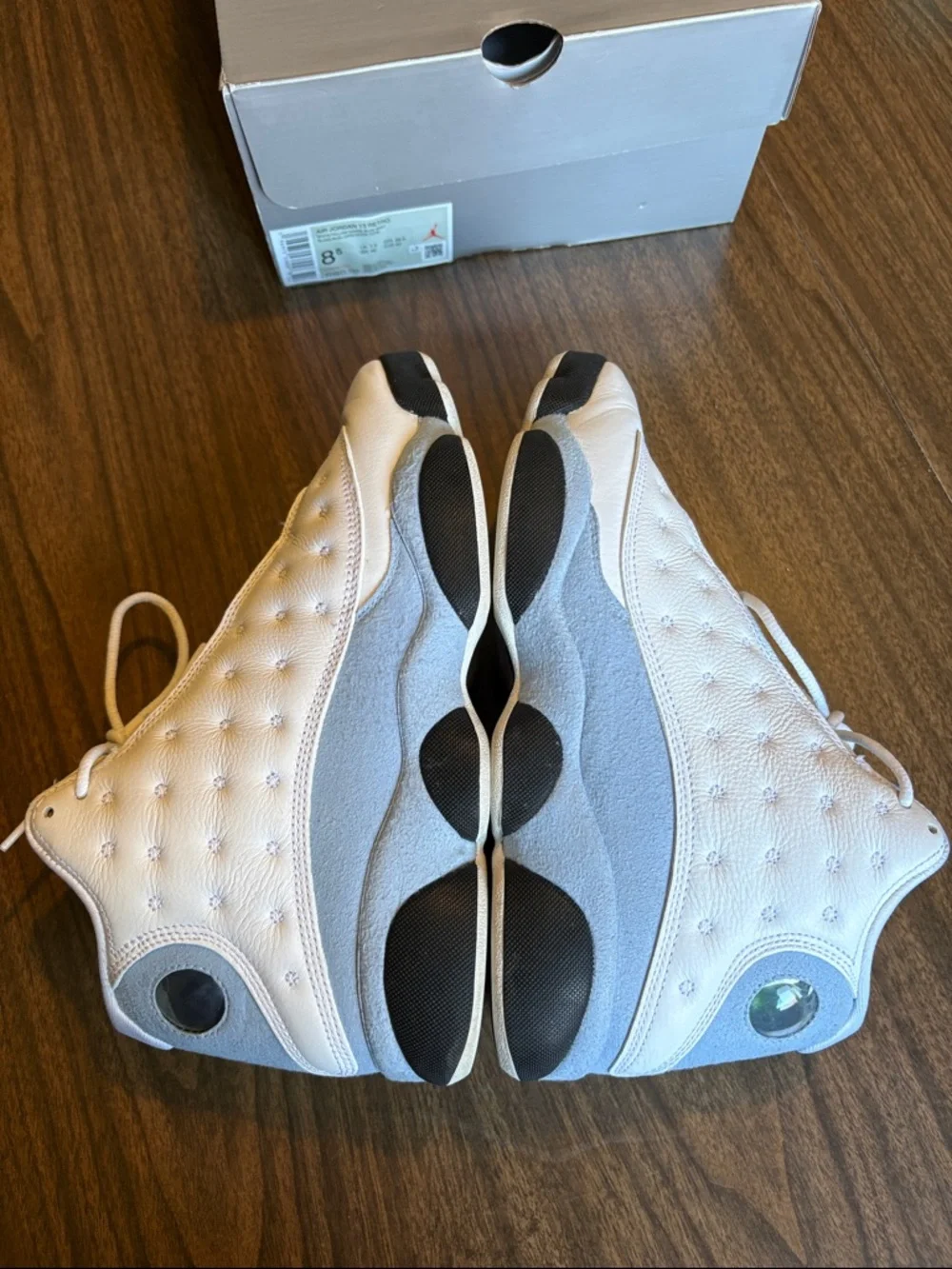 Nike Air Jordan 13 Retro Size 8.5 Blue Gray White Low Top Shoes